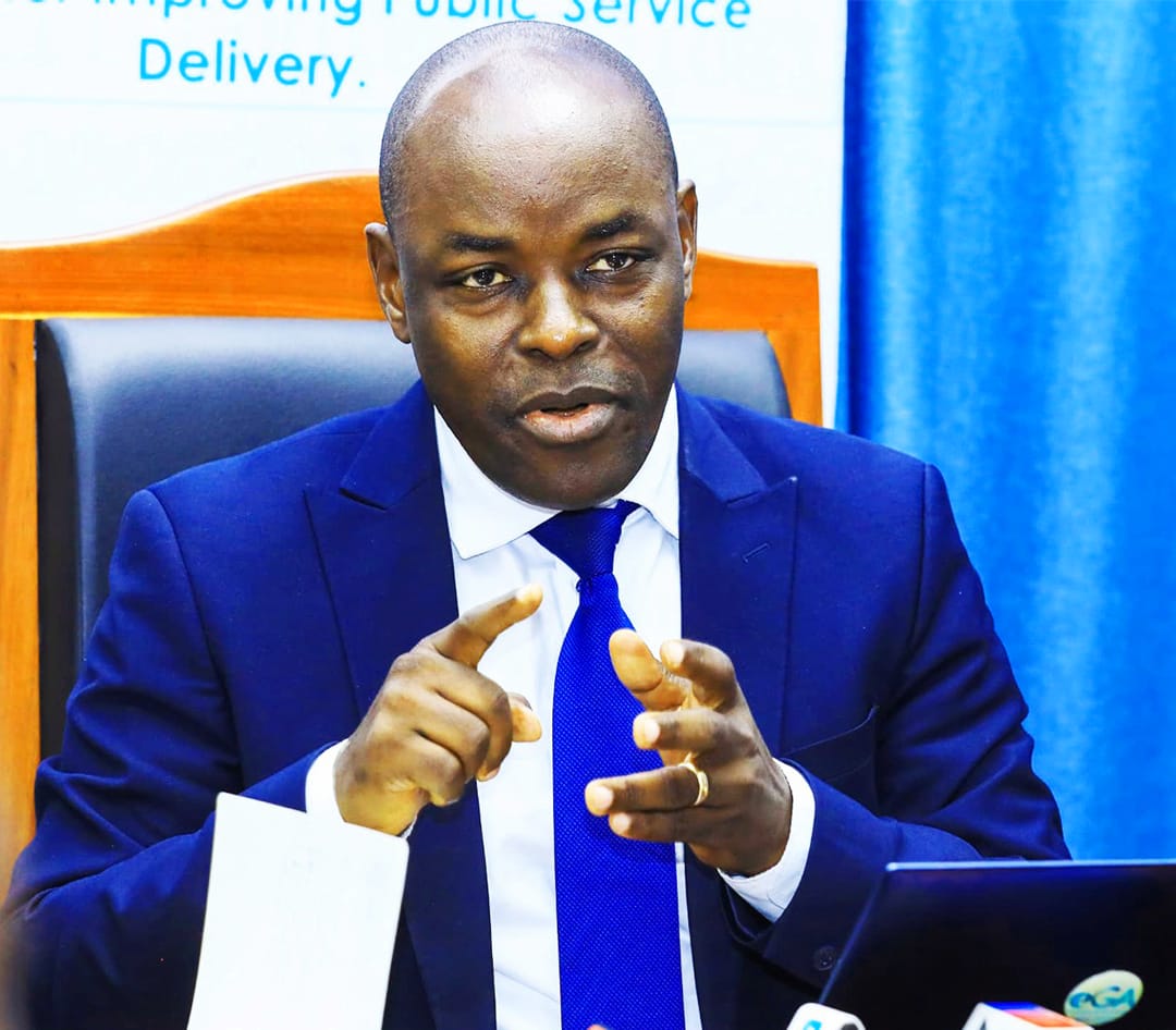 Benedict B. Ndomba, Director General of the e-Government Authority, addressing members of the press on the Government’s wide-ranging GovTech initiatives aimed at expanding and strengthening the use of information and communication technologies (ICT) across the public sector/HANDOUT